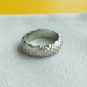 Kendra Scott Harper Silver Band Ring Size 7 #7